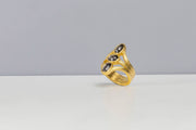 Todd Reed Ring with fancy cut diamonds (2.88ct) in 18k yellow gold.